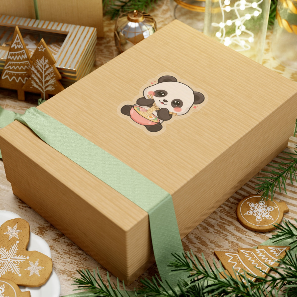 Kawaii Panda Ramen Sticker for Cozy Desk Decor