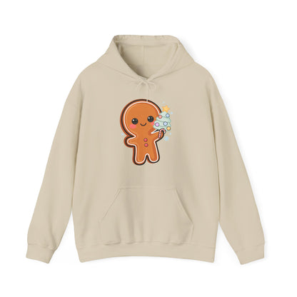 Gingerbread Christmas Hoodie, Kawaii Tree Decorating Sweatshirt