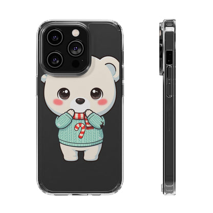 Kawaii Christmas Bear Phone Case for Holiday Season