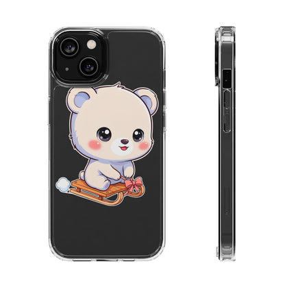 Kawaii Polar Bear Phone Case, Cute Winter Gift