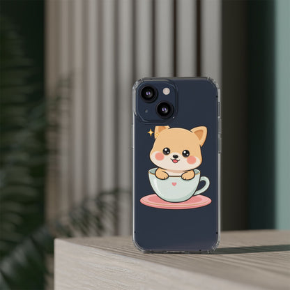 Kawaii Shiba Inu Phone Case – Cute Puppy in a Teacup