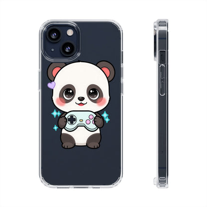 Gamer Panda Clear Impact-Resistant Phone Case