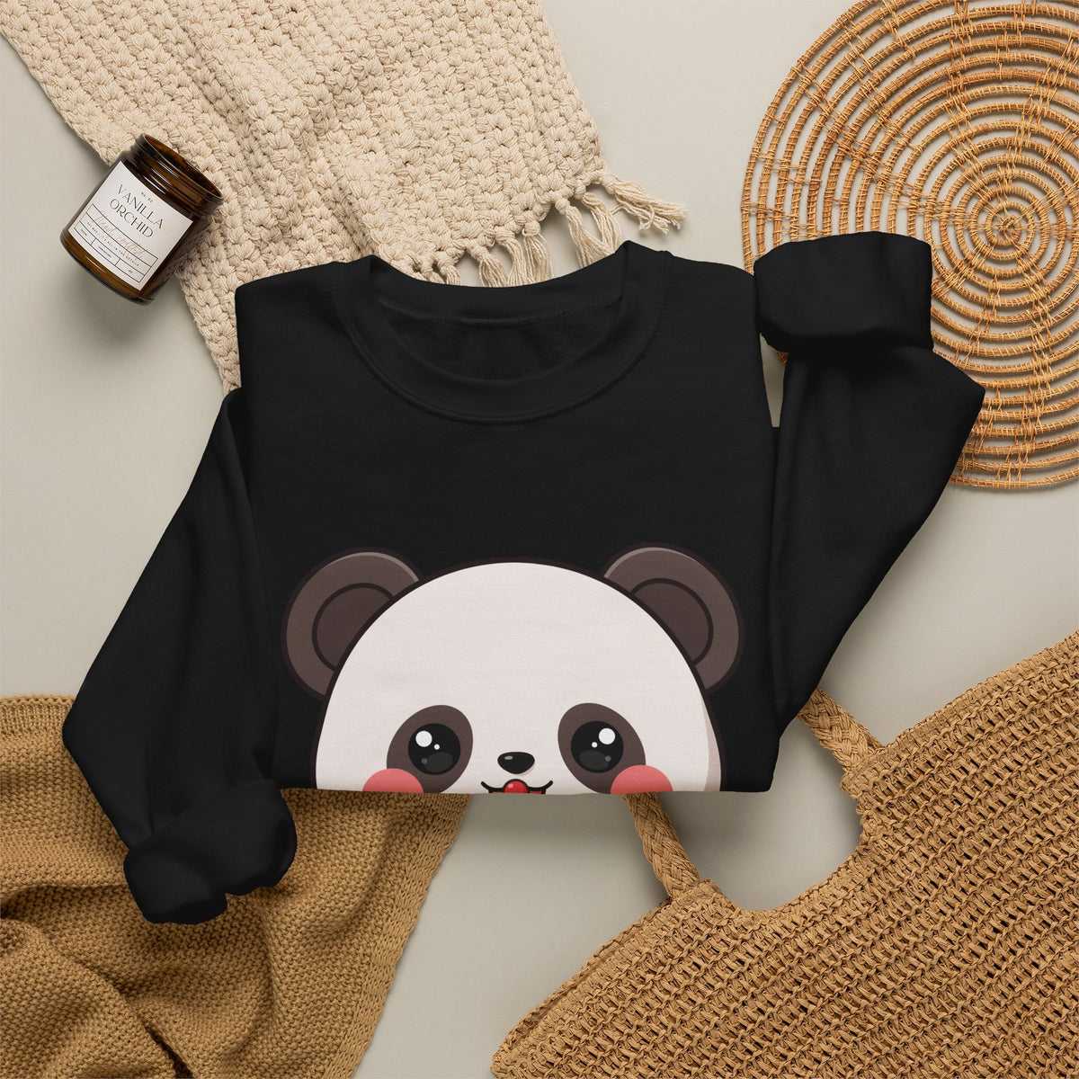 Kawaii Panda Sweatshirt – Cute Ice Cream Crewneck