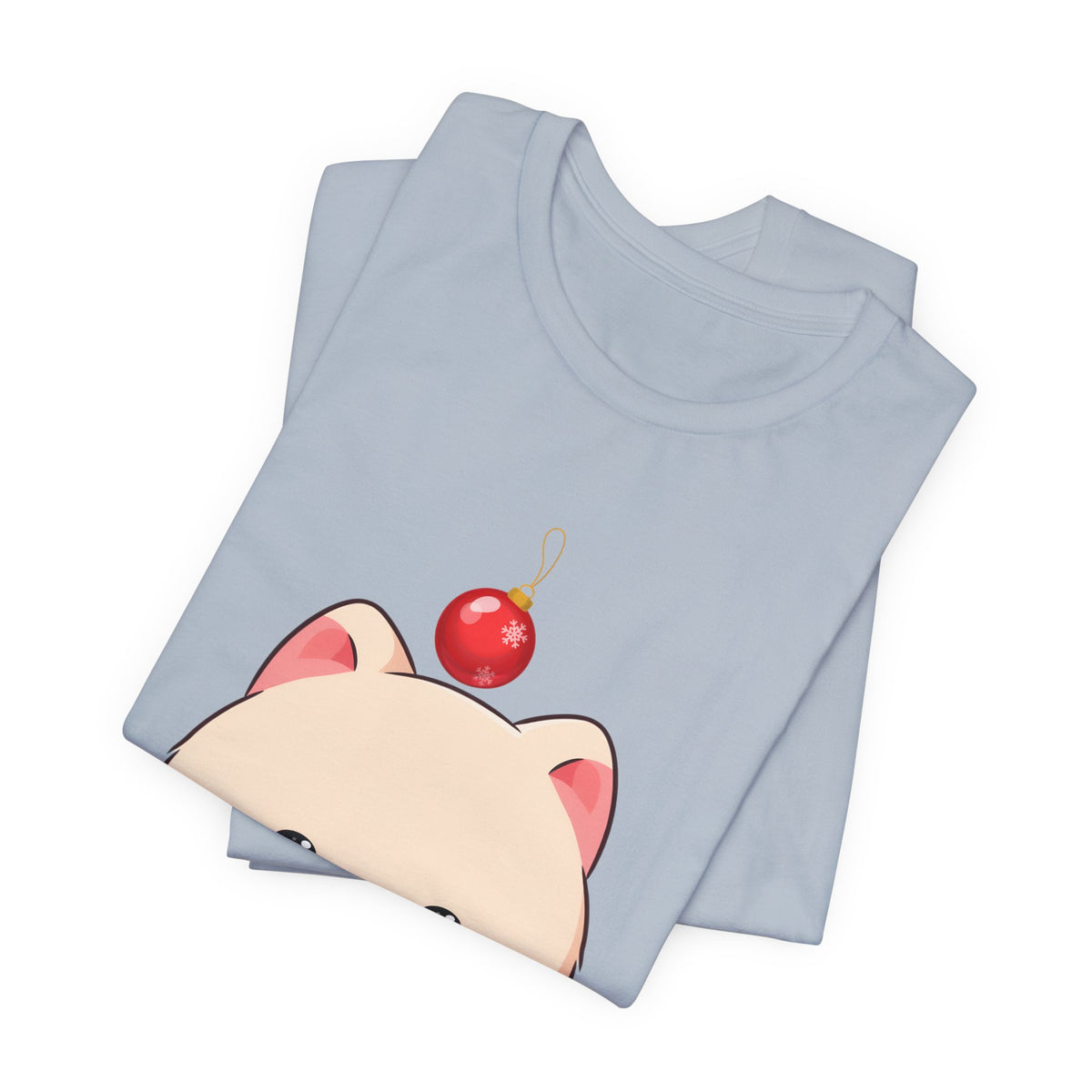 Kawaii Arctic Fox Christmas T-Shirt for Holiday Fans