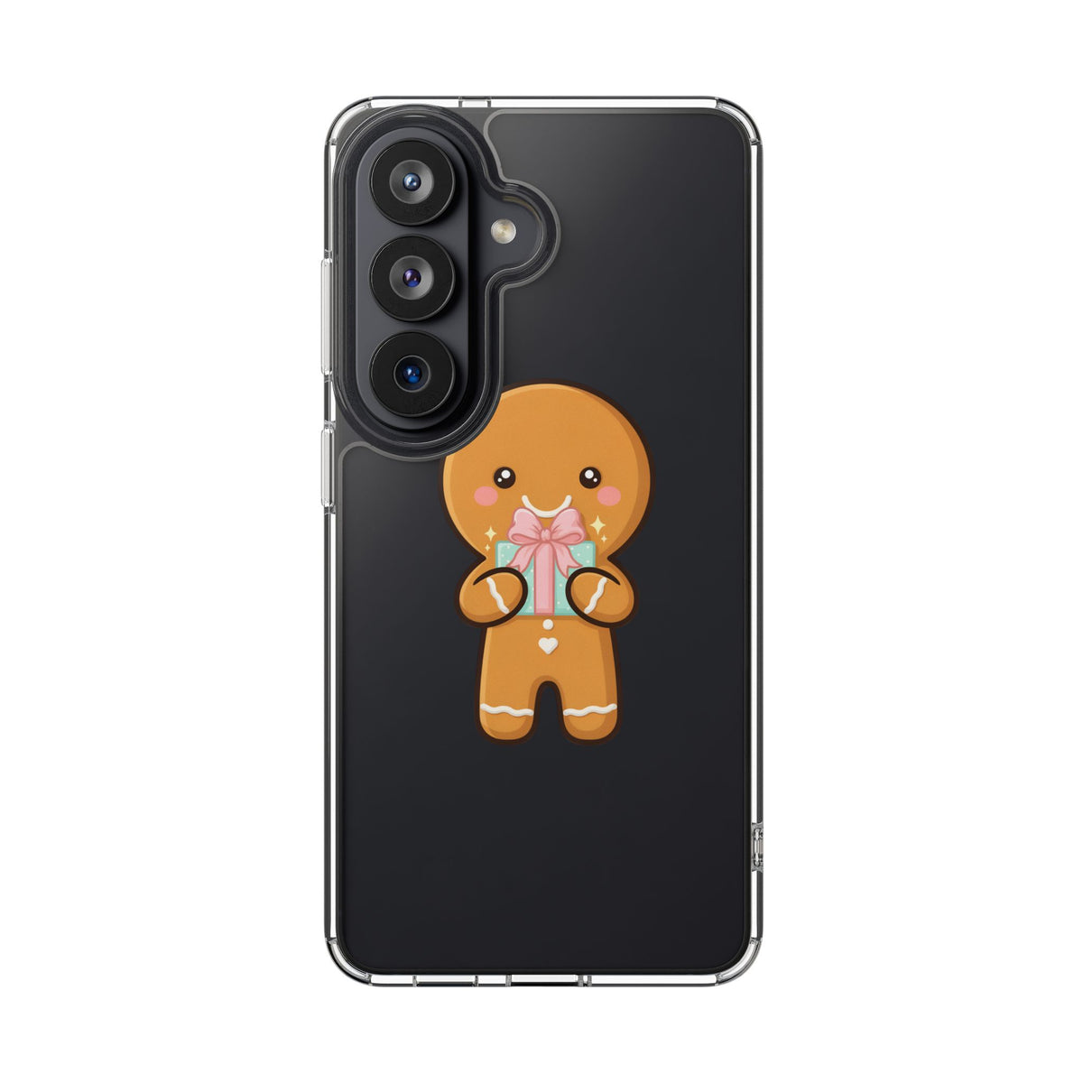 Gingerbread Man Phone Case, Cute Holiday Gift Design