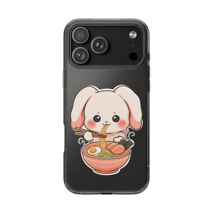 Kawaii Ramen Bunny Clear Impact-Resistant Case