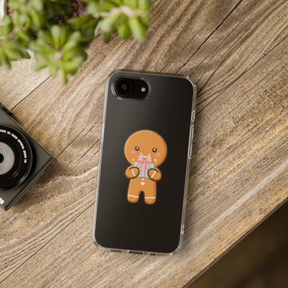 Gingerbread Man Phone Case, Cute Holiday Gift Design