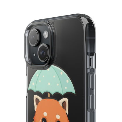 Kawaii Red Panda Clear Impact-Resistant Case