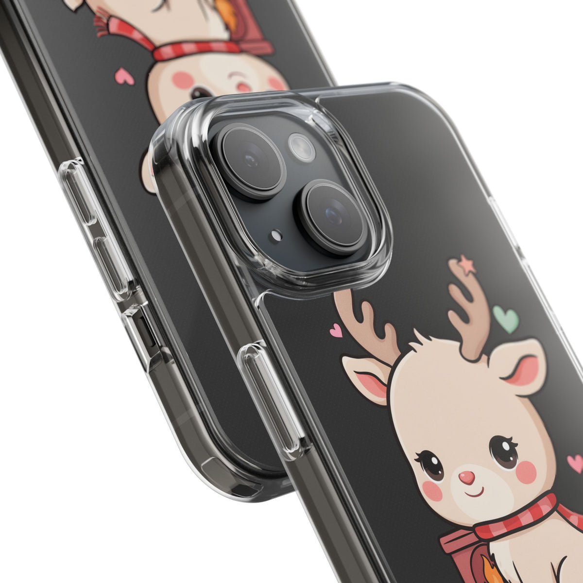 Kawaii Reindeer Phone Case for Cozy Holiday Cheer