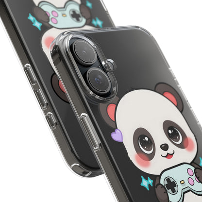 Gamer Panda Clear Impact-Resistant Phone Case