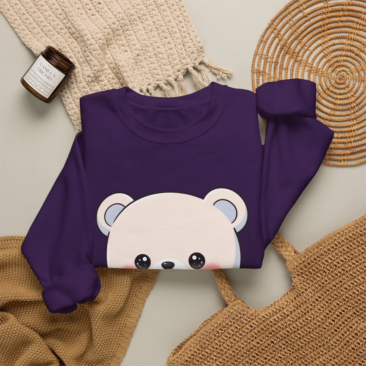 Kawaii Polar Bear Sweatshirt for Cozy Cute-Style Fans