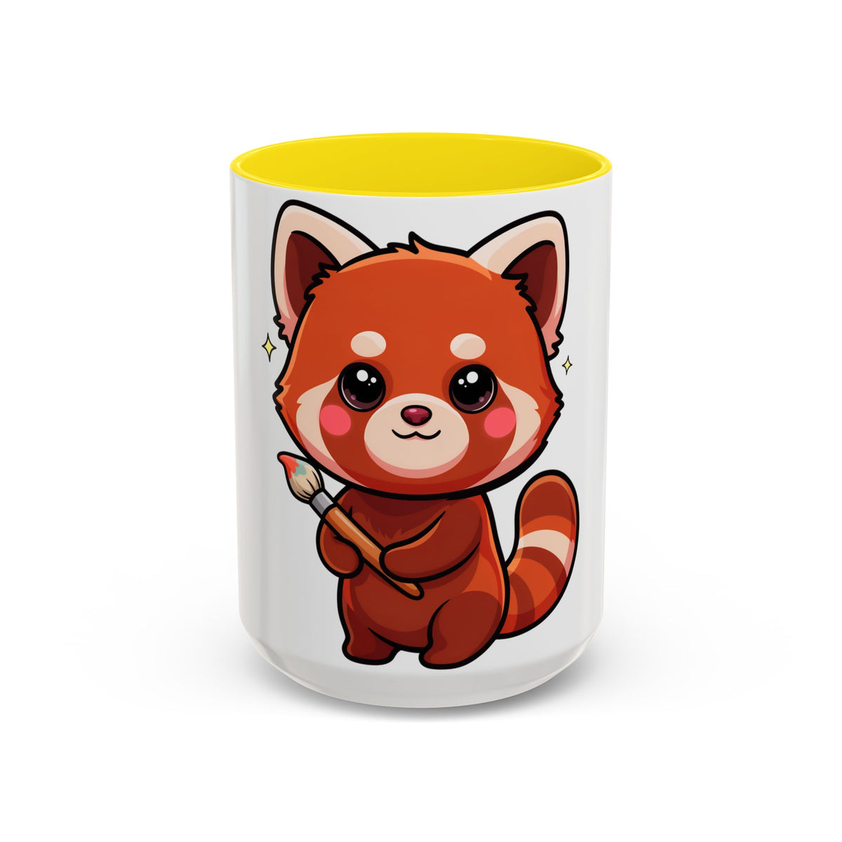 Kawaii Red Panda Accent Coffee Mug for Creative Days