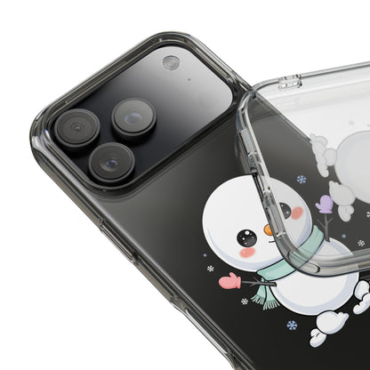 Kawaii Snowman Clear Impact-Resistant Case