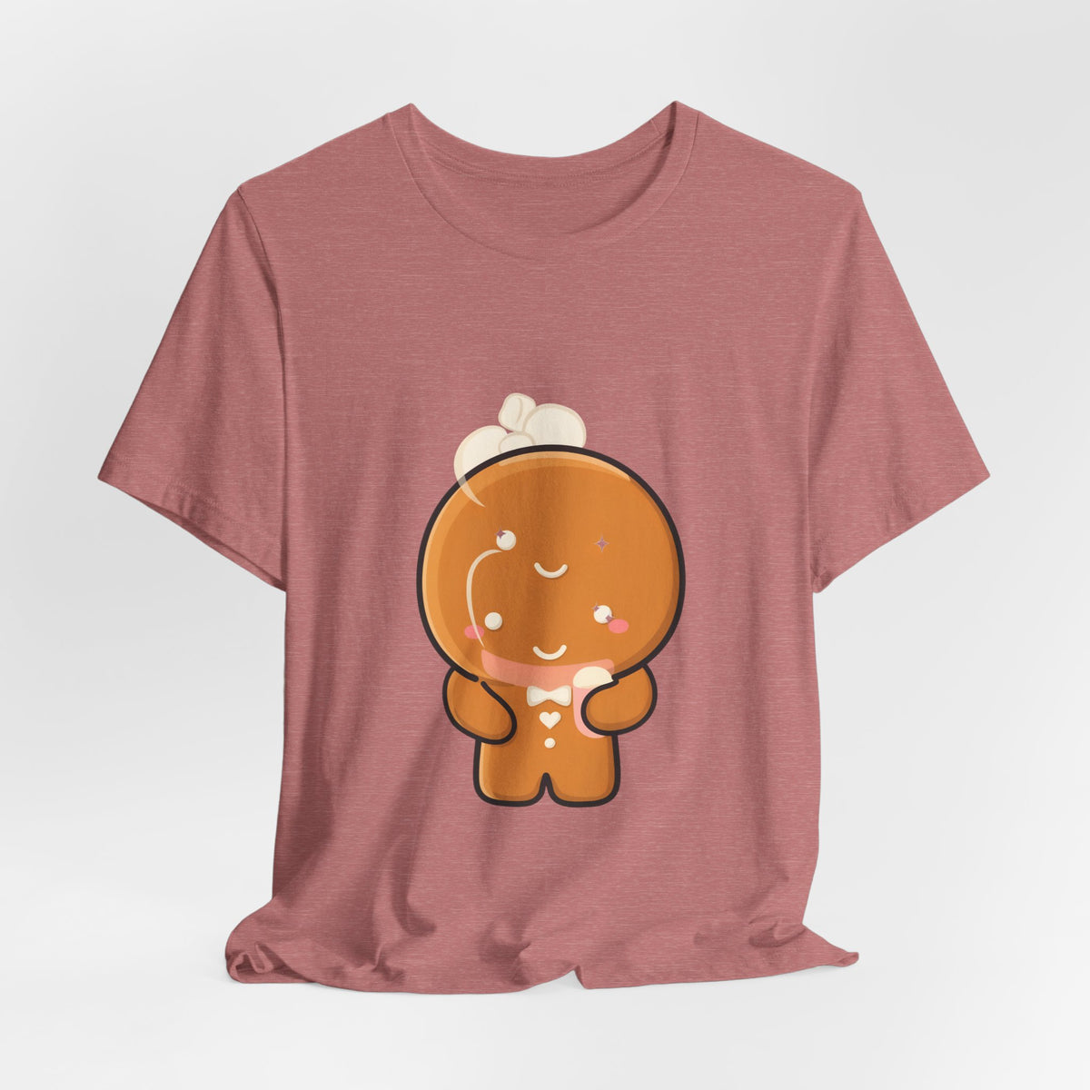 Kawaii Gingerbread Man T-Shirt for Cozy Cocoa Fans