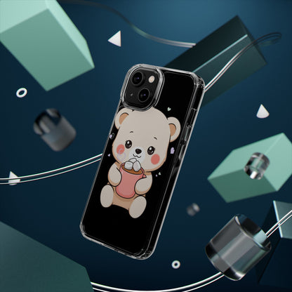 Kawaii Polar Bear Phone Case with Hot Cocoa