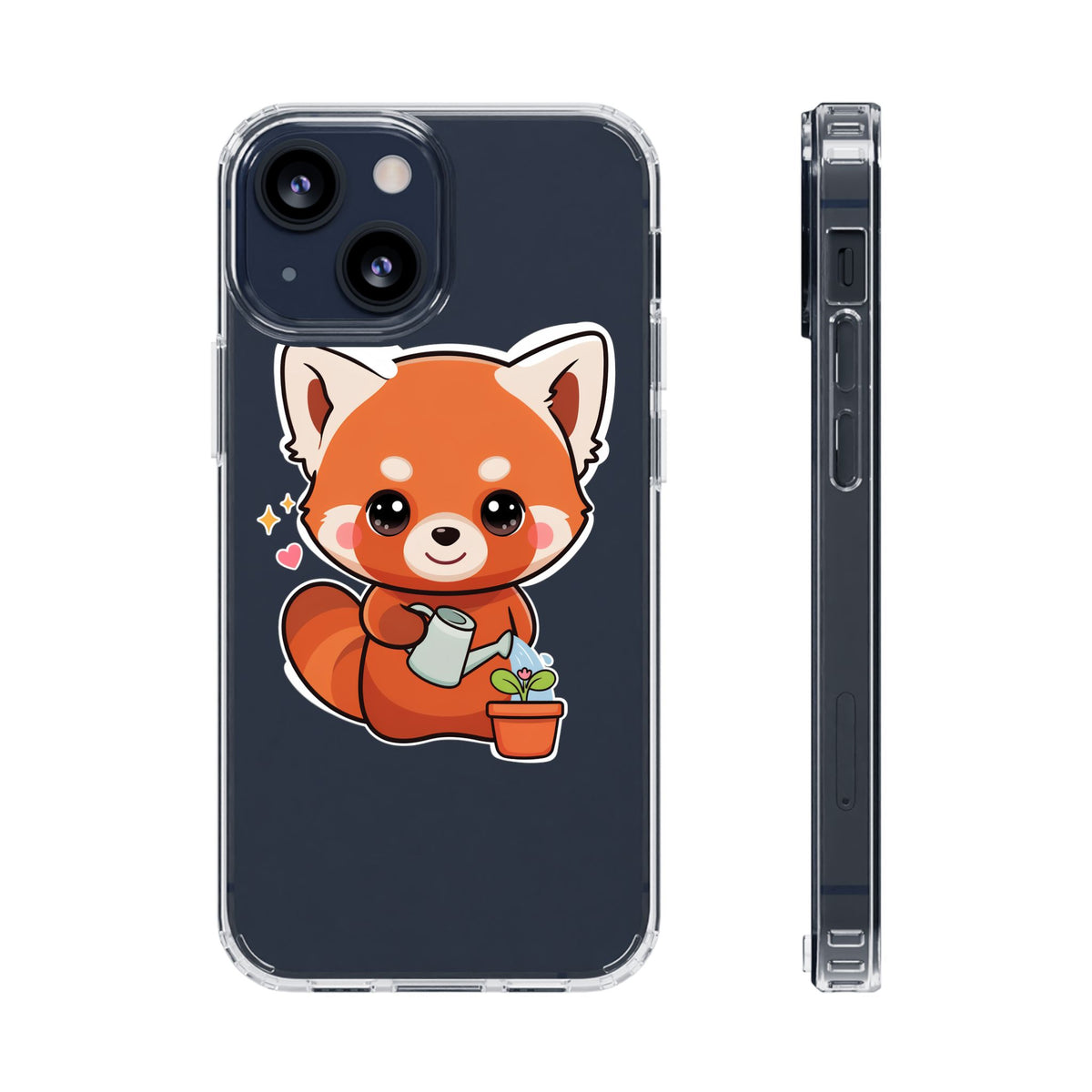 Red Panda Phone Case, Cute Plant Lover Gift