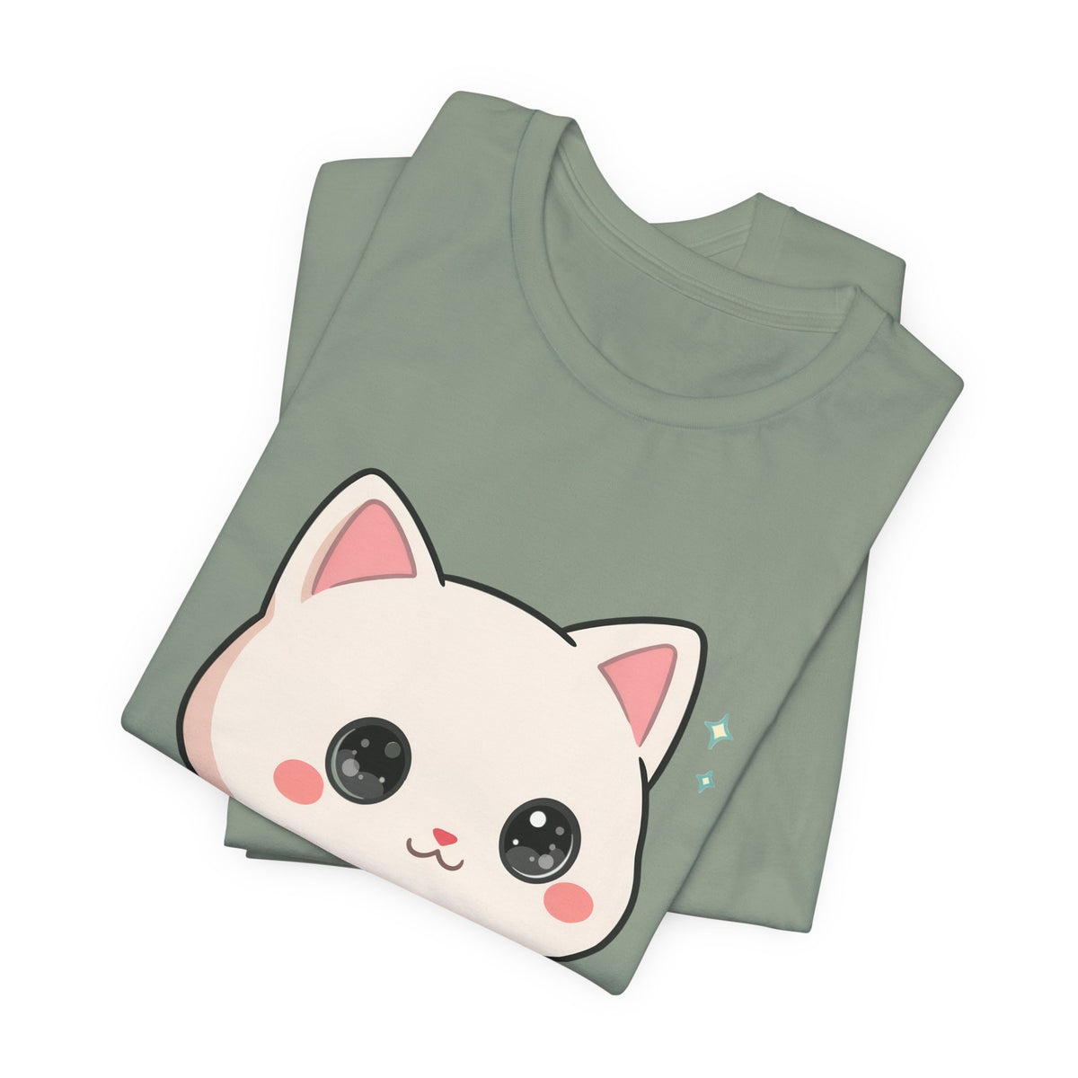 Kawaii Skateboarding Cat T-Shirt – Cute Chibi Kitty Tee