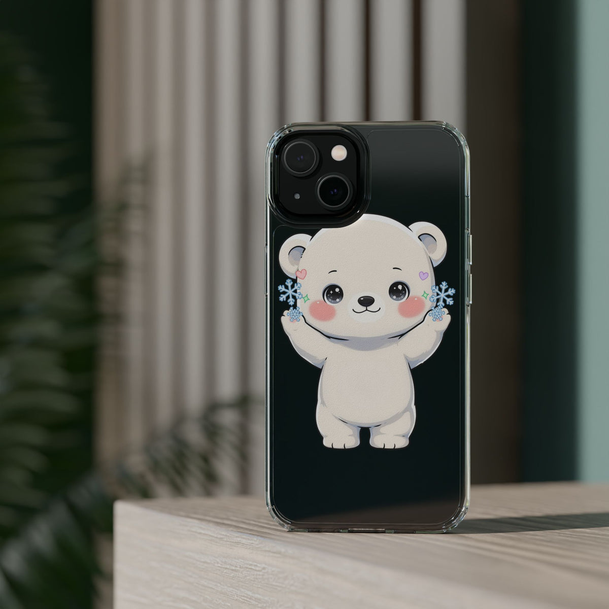 Kawaii Polar Bear Phone Case for a Cozy Winter Gift
