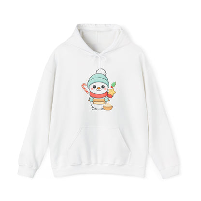 Christmas Snowman Hoodie for Cozy Cookie-Baking Cheer