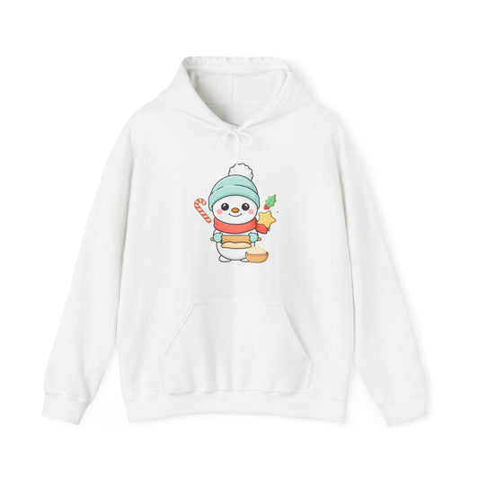 Christmas Snowman Hoodie for Cozy Cookie-Baking Cheer