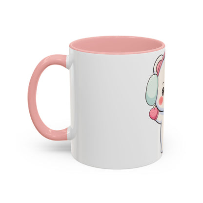 Kawaii Polar Bear Mug, Cute Winter Accent Coffee Mug