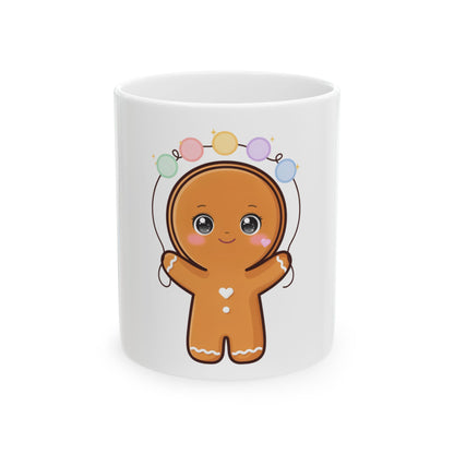 Kawaii Gingerbread Mug for Cozy Holiday Cheer