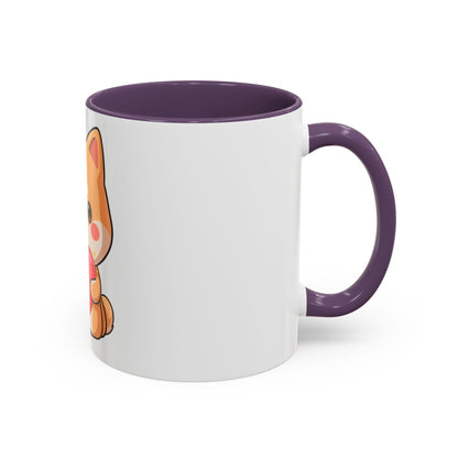 Kawaii Shiba Inu Accent Coffee Mug for Dog Lovers