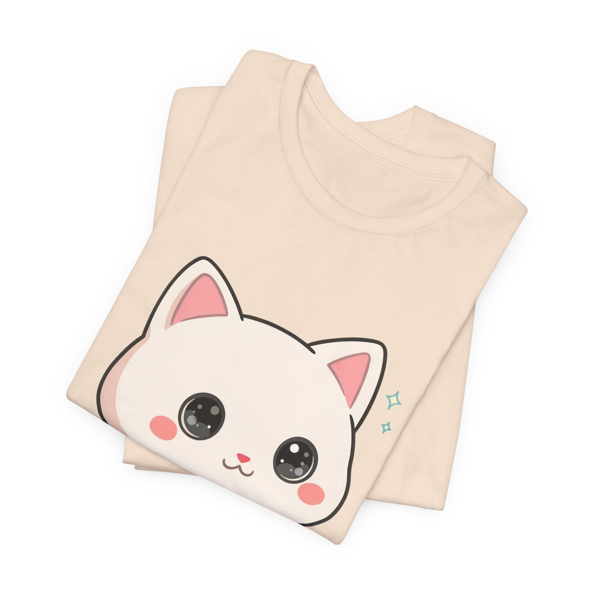Kawaii Skateboarding Cat T-Shirt – Cute Chibi Kitty Tee
