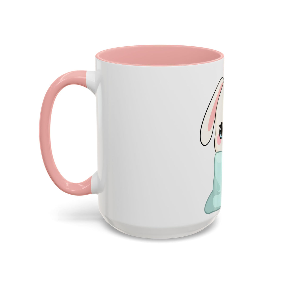 Kawaii Bunny Accent Coffee Mug for Cozy Moments