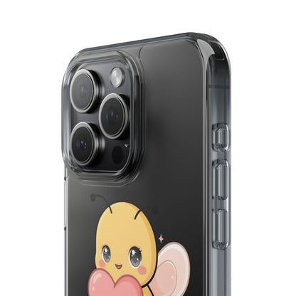 Kawaii Bee Clear Impact-Resistant Phone Case