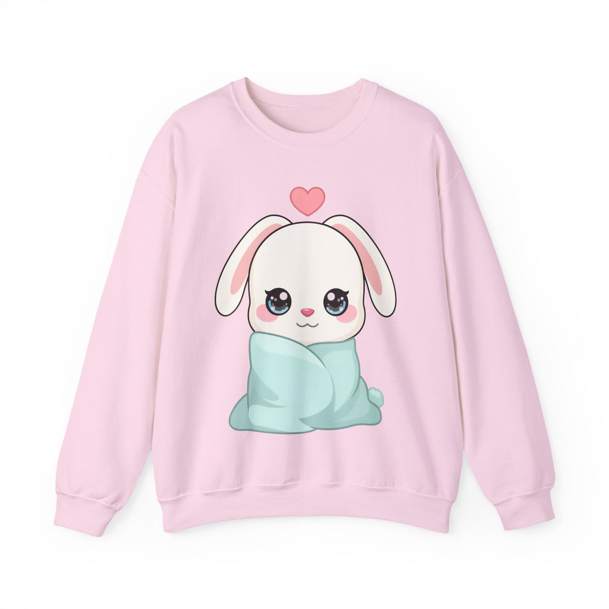 Kawaii Bunny Sweatshirt, Cozy Chibi Rabbit Crewneck