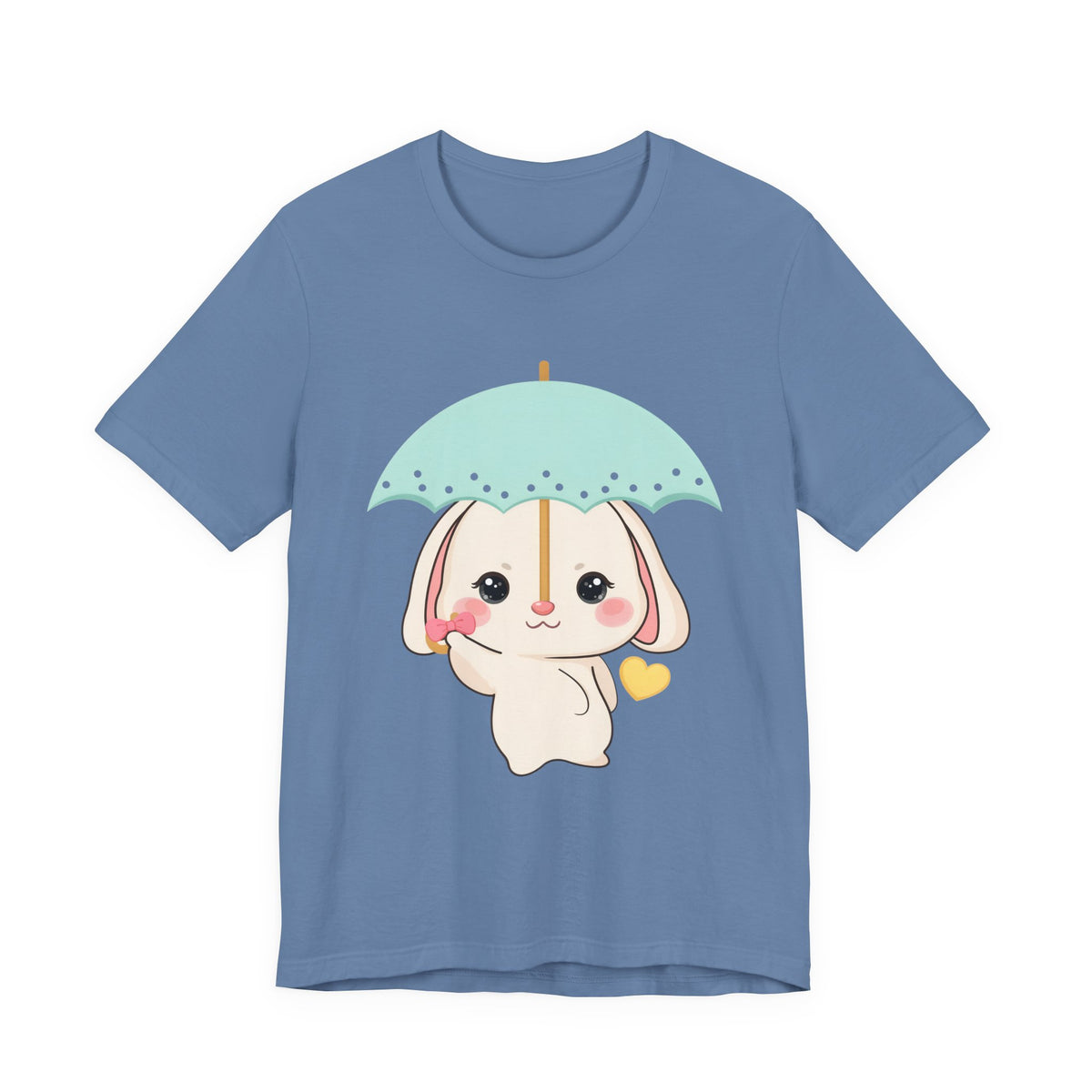 Kawaii Bunny T-Shirt, Cute Umbrella Rabbit Tee
