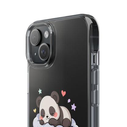 Sleeping Panda Clear Impact-Resistant Phone Case