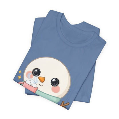 Kawaii Snowman T-Shirt for Cozy Cocoa Breaks