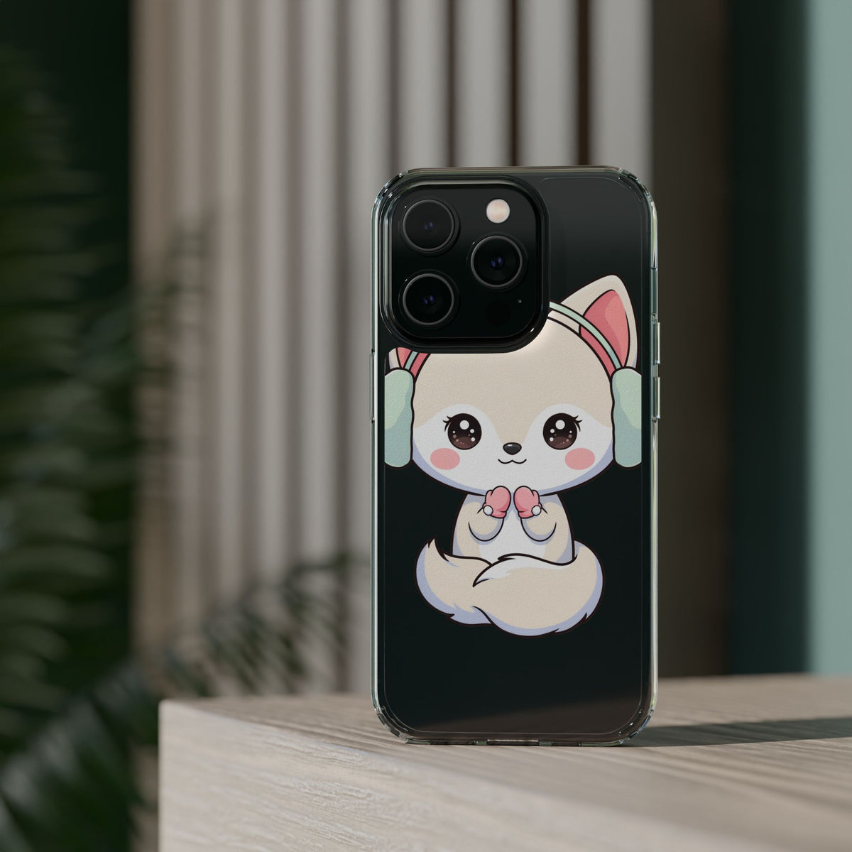 Kawaii Arctic Fox Phone Case – Cozy Winter Cutie