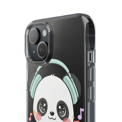 Kawaii Panda Phone Case with Headphones