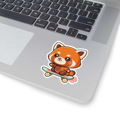 Kawaii Red Panda Skateboard Sticker for Cute Decor
