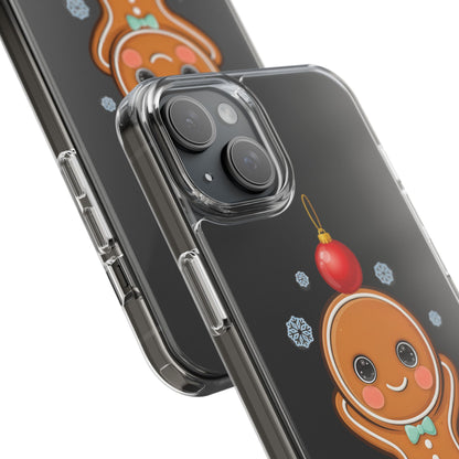 Christmas Gingerbread Phone Case, Cute Kawaii Holiday Gift