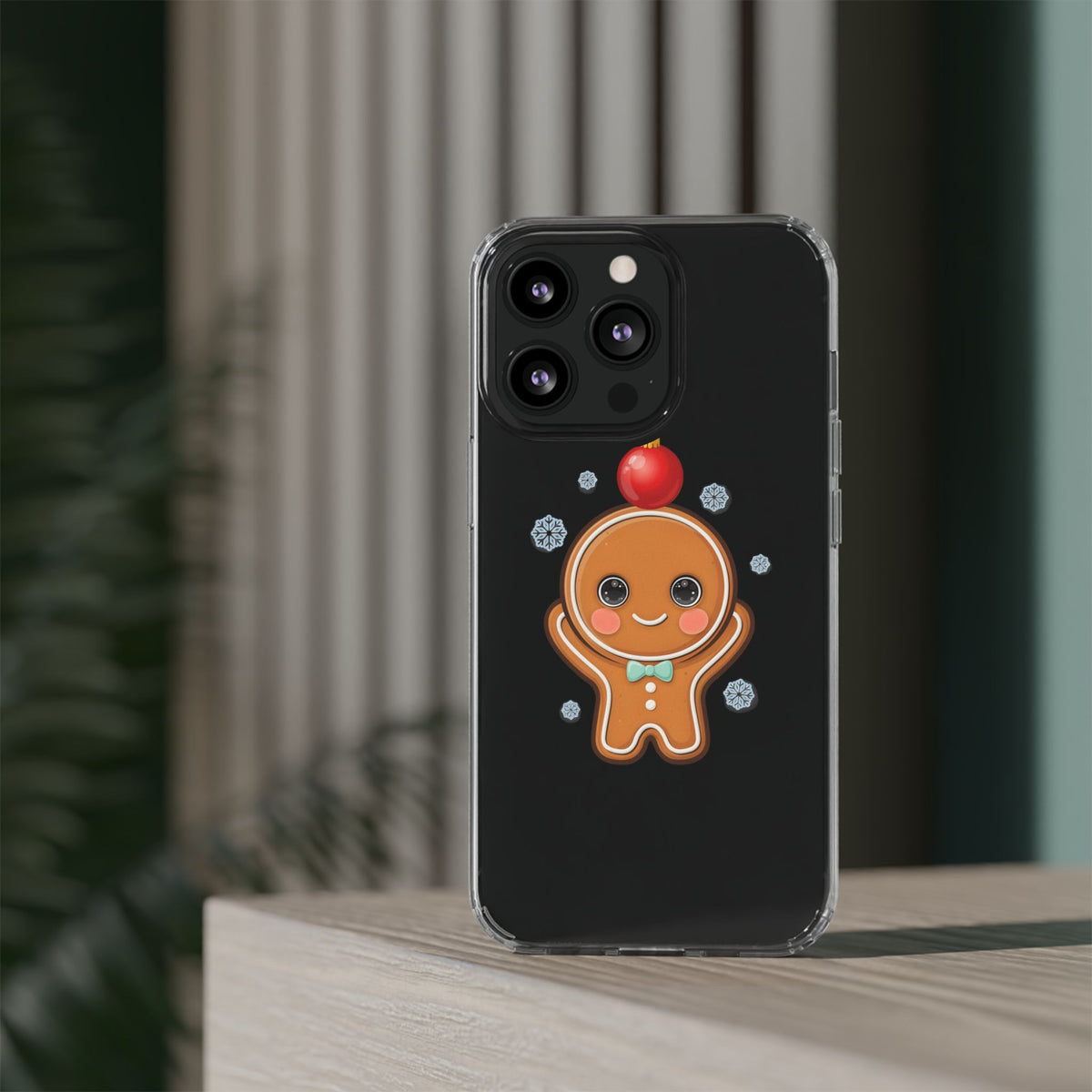 Christmas Gingerbread Phone Case, Cute Kawaii Holiday Gift