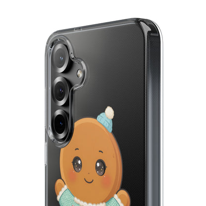 Kawaii Gingerbread Phone Case, Cute Christmas Sweater Cookie