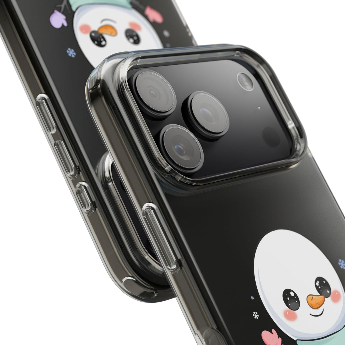 Kawaii Snowman Clear Impact-Resistant Case