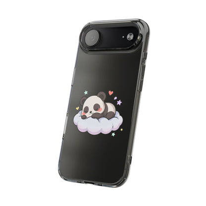 Sleeping Panda Clear Impact-Resistant Phone Case