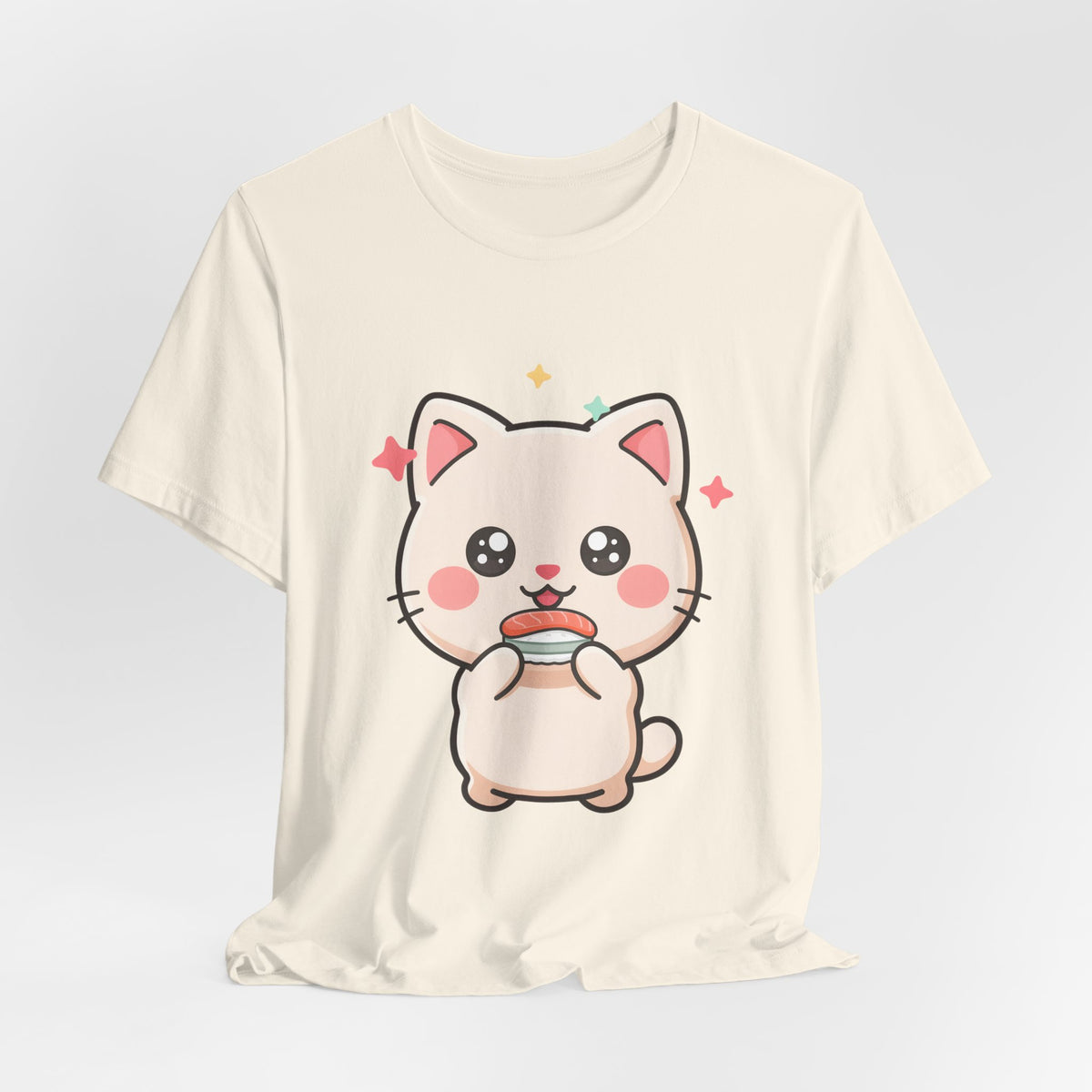 Kawaii Sushi Cat T-Shirt for Cat and Sushi Lovers