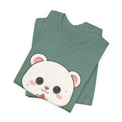 Kawaii Polar Bear Christmas T-Shirt for Cute Holiday Fans