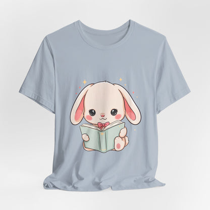 Book Lover Bunny T-Shirt – Cute Kawaii Reader Tee