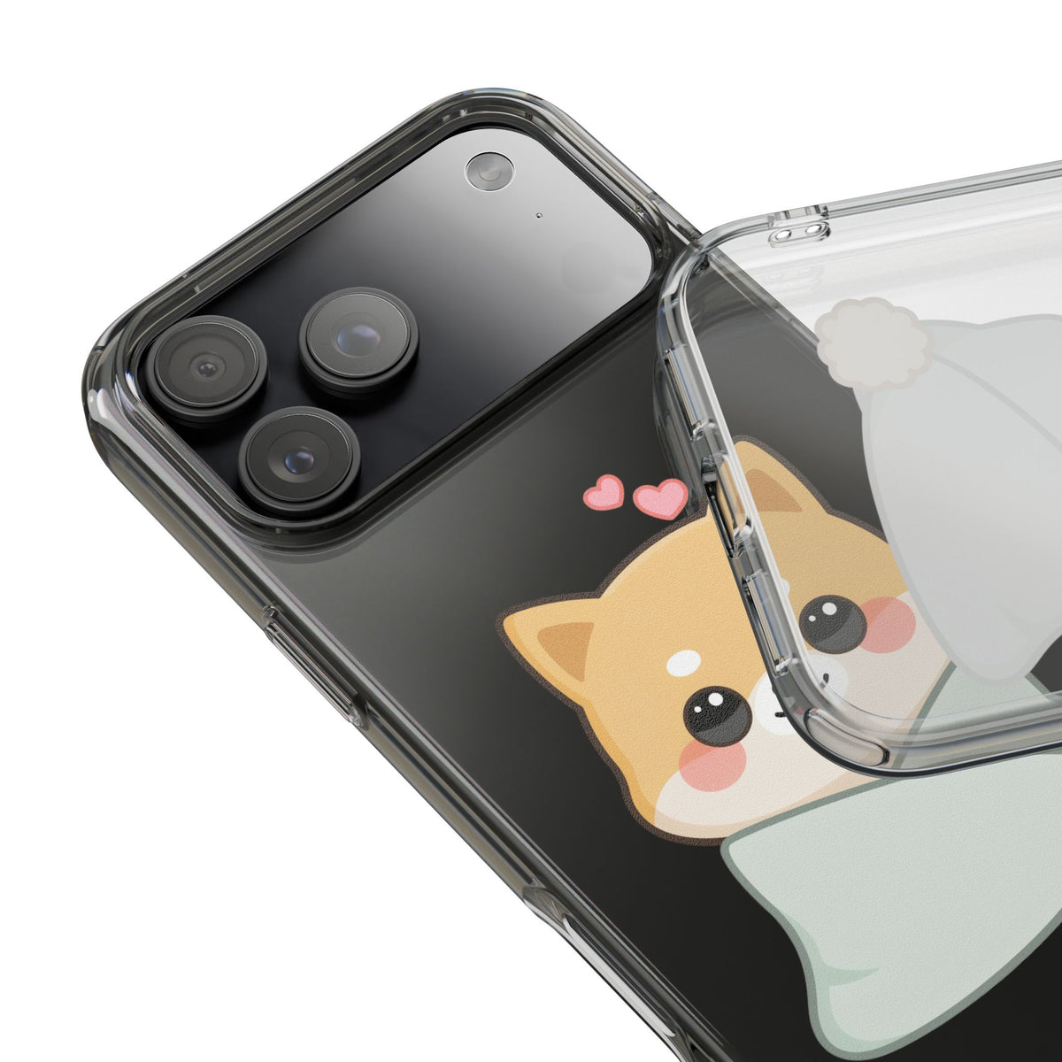 Kawaii Shiba Inu Phone Case, Cozy Valentine Gift