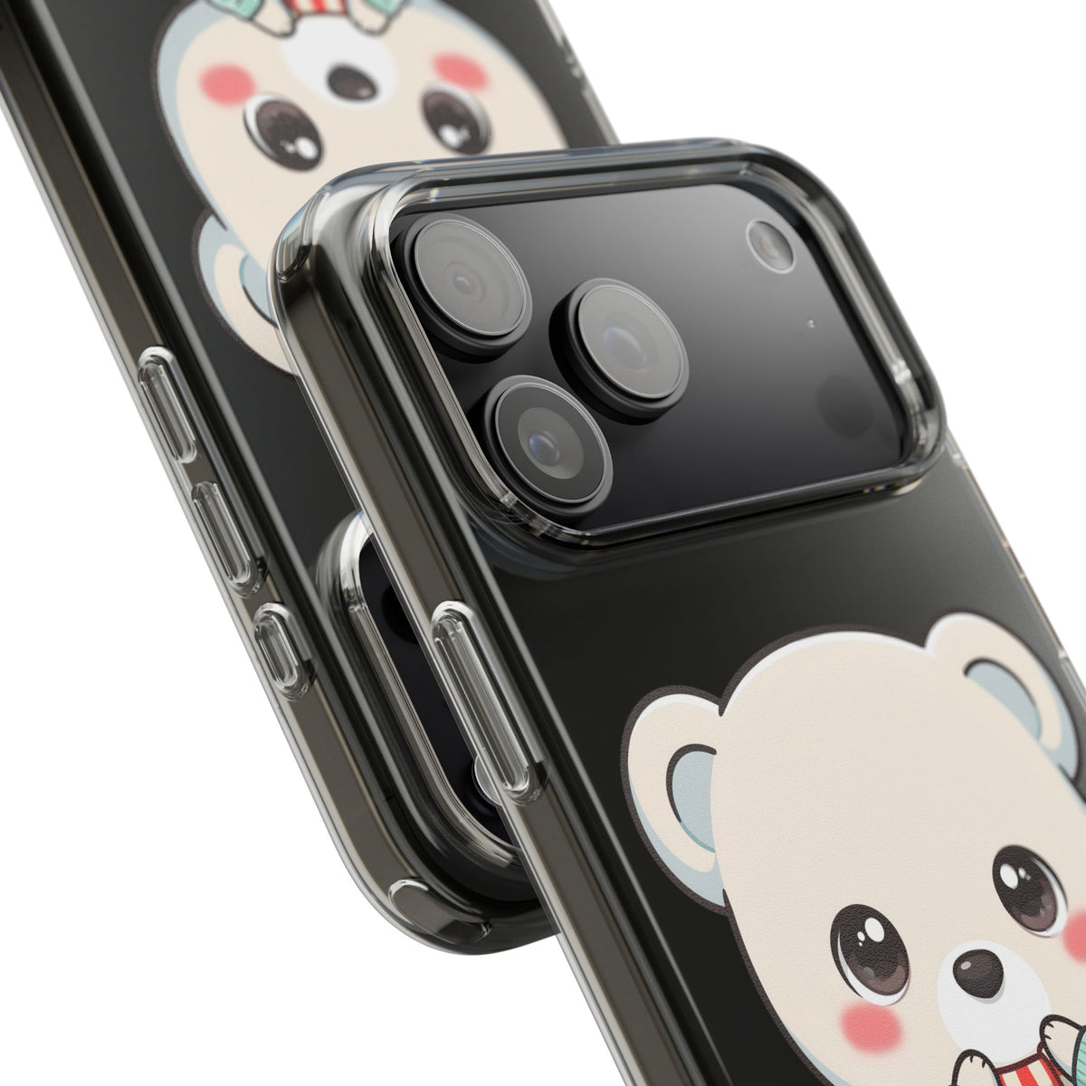 Kawaii Christmas Bear Phone Case for Holiday Season