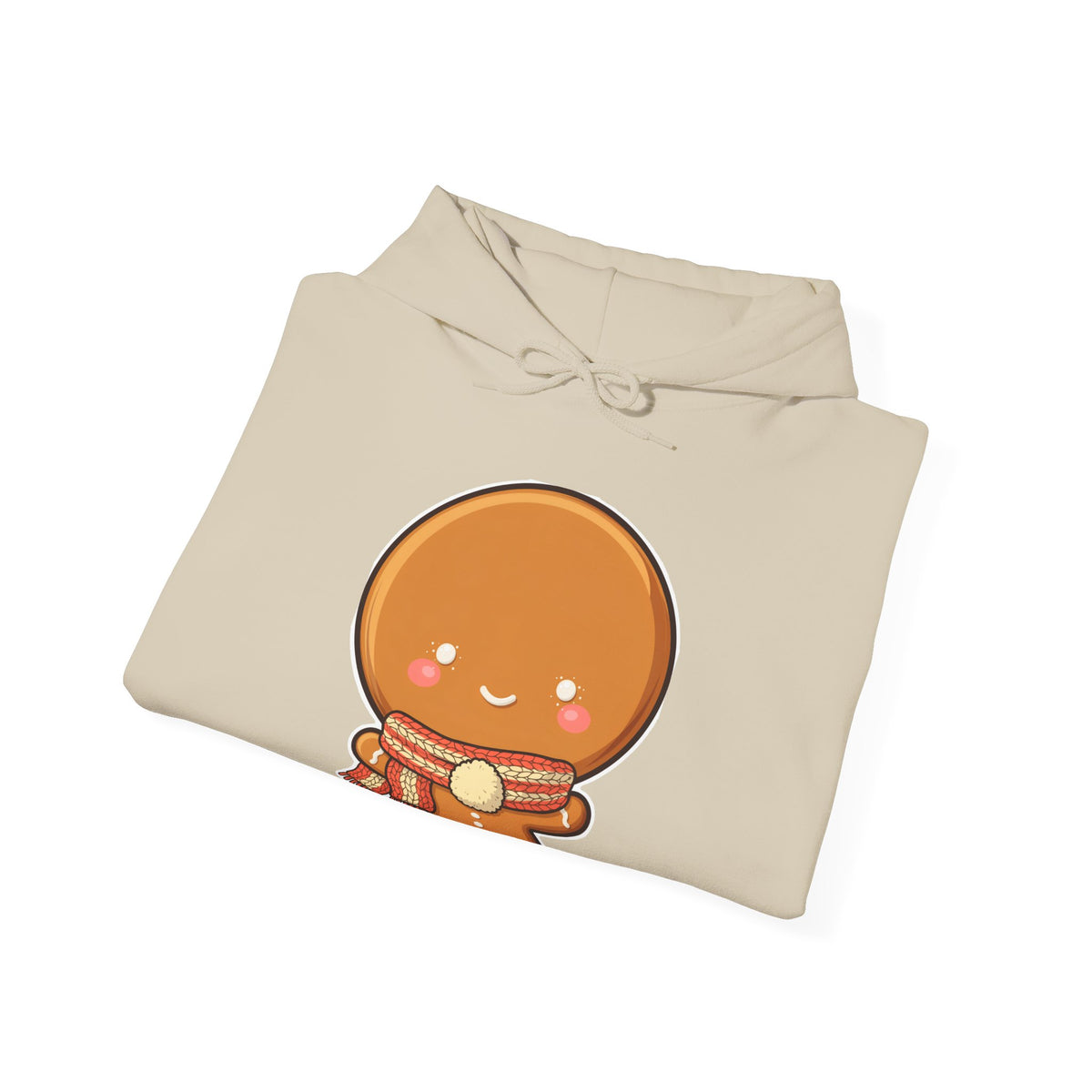 Kawaii Gingerbread Man Hoodie for Cozy Christmas Days