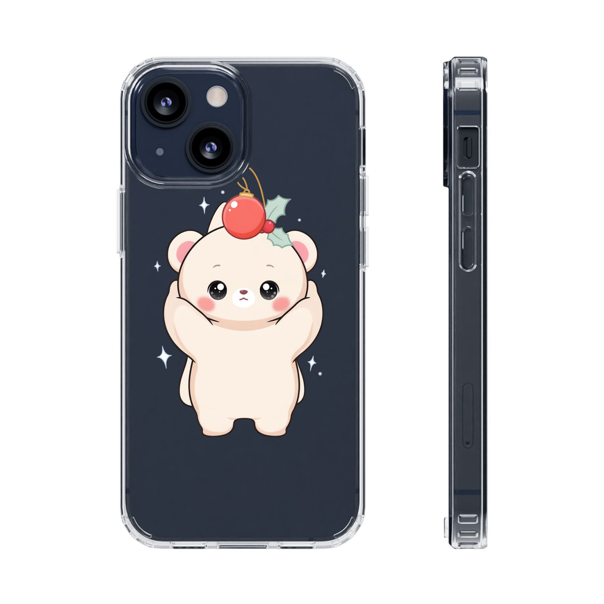 Kawaii Christmas Bear Phone Case for Cozy Holiday Days