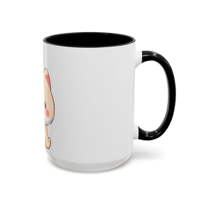 Kawaii Arctic Fox Christmas Mug – Cute Holiday Accent Mug